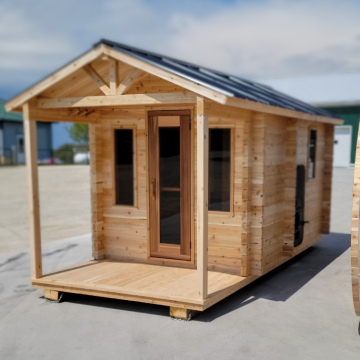 8'x8' Cabin Sauna with 4' Changeroom and 4 Porch