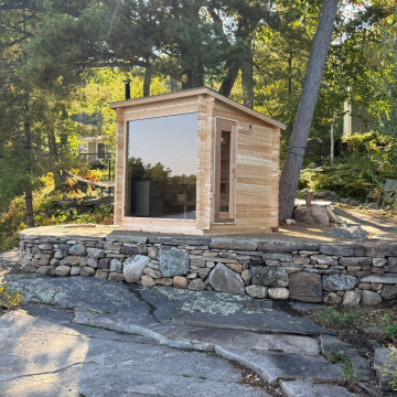 8'x8' Sloped Cabin Sauna
