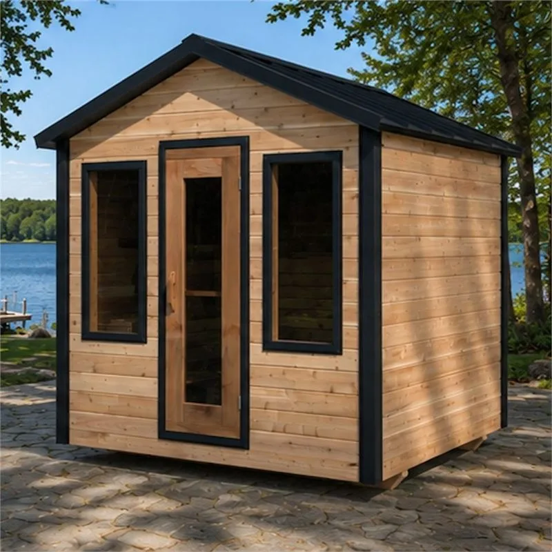 Our Summit Cabin Sauna in natural cedar